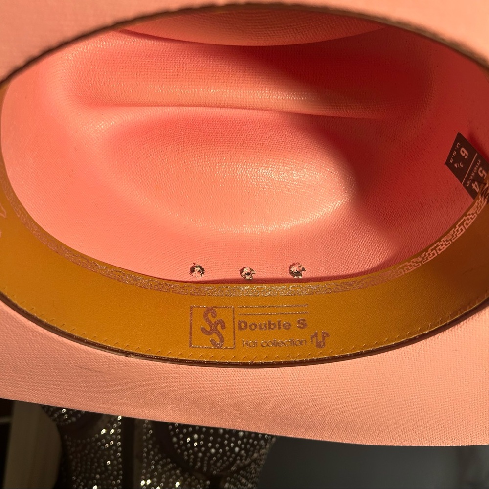 Double S western Pink Cowboy Hat - Picture 15 of 15